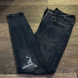 Express Distressed Denim, Size 8R, Skinny High Rise Denim Perfect.